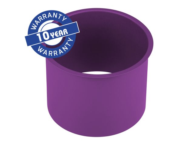 MERIDA STELLA VIOLET LINE round countertop ring for a waste bin, violet